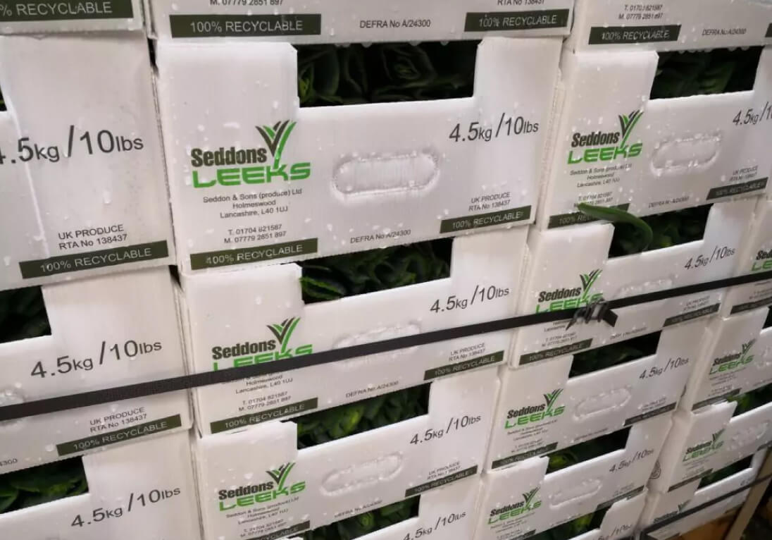 Seddons Leeks Packaged in Tri Pack Packaging