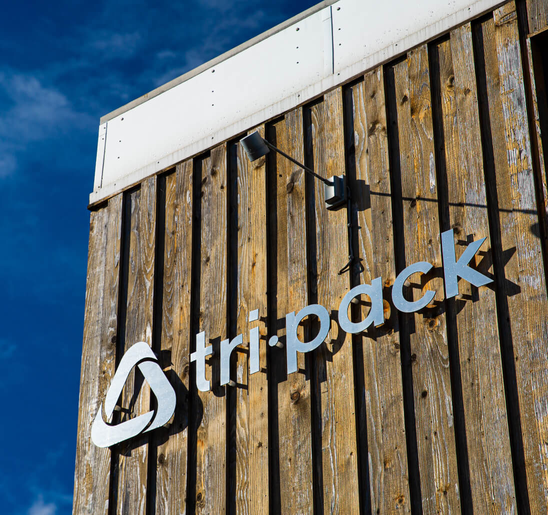 Tri Pack building exterior with logo