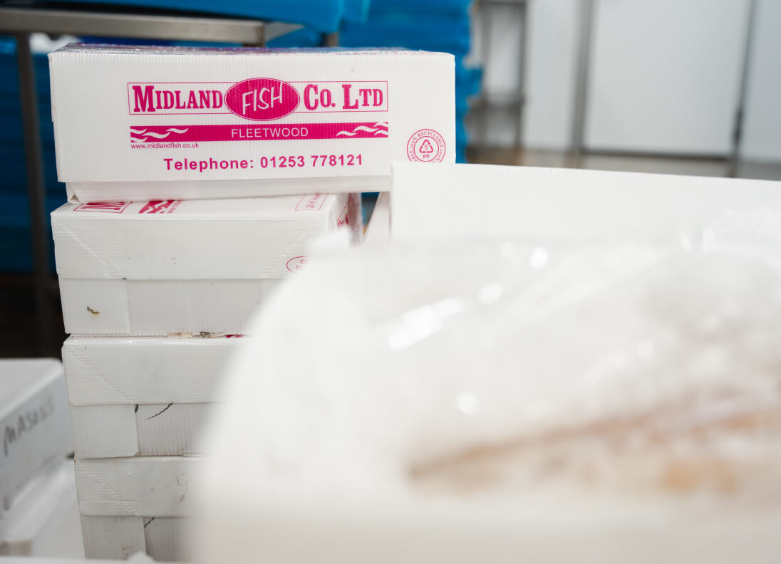 Midland Fish Co CoolSeal Boxes by Tri Pack